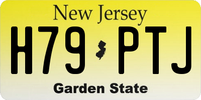 NJ license plate H79PTJ