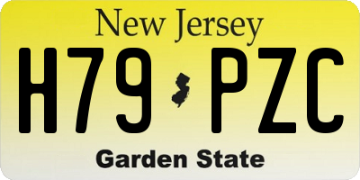NJ license plate H79PZC