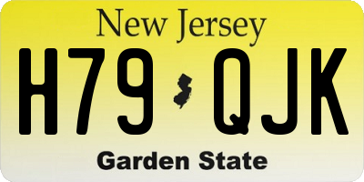 NJ license plate H79QJK