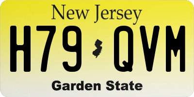 NJ license plate H79QVM