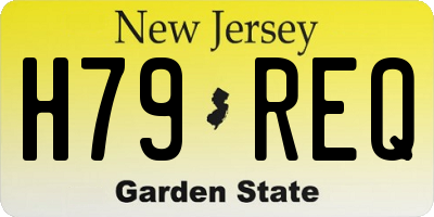 NJ license plate H79REQ