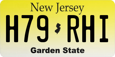 NJ license plate H79RHI