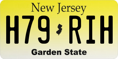 NJ license plate H79RIH