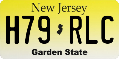 NJ license plate H79RLC