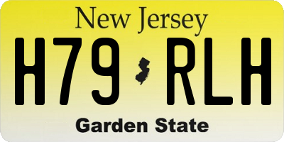 NJ license plate H79RLH