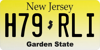 NJ license plate H79RLI