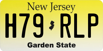 NJ license plate H79RLP