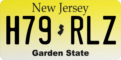 NJ license plate H79RLZ