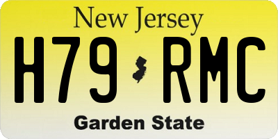 NJ license plate H79RMC