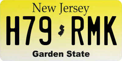 NJ license plate H79RMK