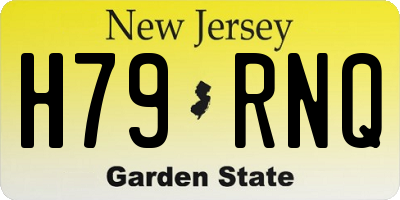 NJ license plate H79RNQ