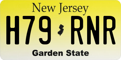 NJ license plate H79RNR