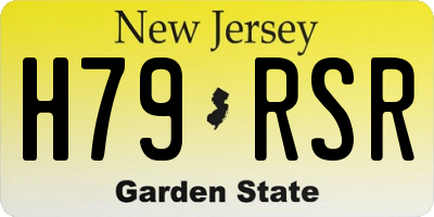 NJ license plate H79RSR