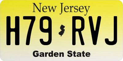 NJ license plate H79RVJ