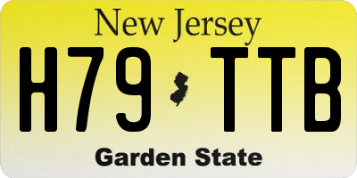NJ license plate H79TTB