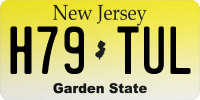 NJ license plate H79TUL