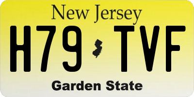 NJ license plate H79TVF