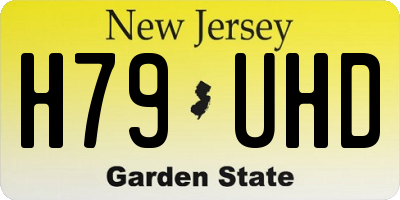 NJ license plate H79UHD