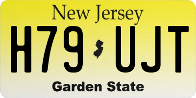 NJ license plate H79UJT