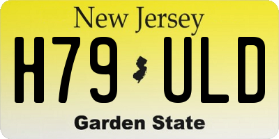 NJ license plate H79ULD
