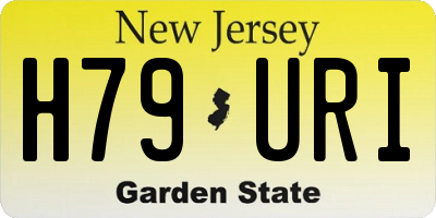 NJ license plate H79URI