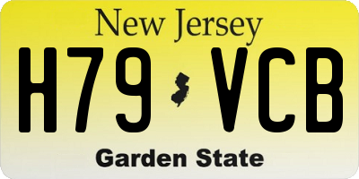 NJ license plate H79VCB