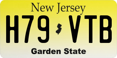 NJ license plate H79VTB
