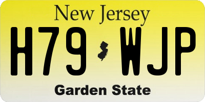 NJ license plate H79WJP