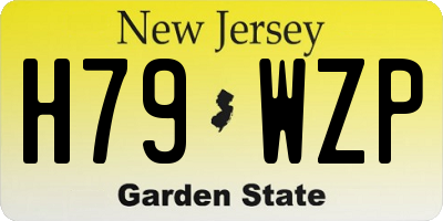 NJ license plate H79WZP