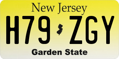 NJ license plate H79ZGY