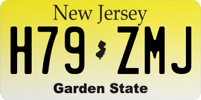 NJ license plate H79ZMJ