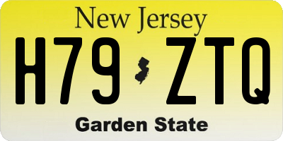 NJ license plate H79ZTQ