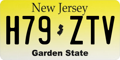 NJ license plate H79ZTV