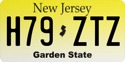 NJ license plate H79ZTZ
