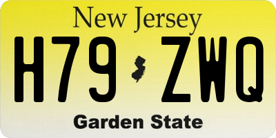 NJ license plate H79ZWQ