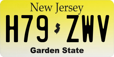 NJ license plate H79ZWV