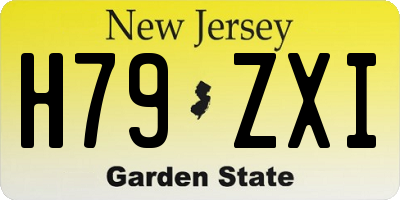 NJ license plate H79ZXI