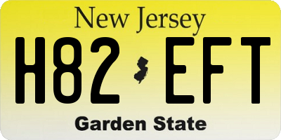 NJ license plate H82EFT