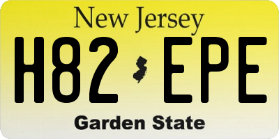 NJ license plate H82EPE