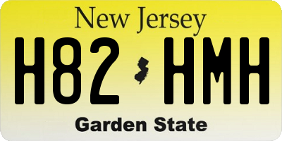 NJ license plate H82HMH