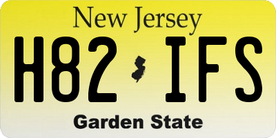 NJ license plate H82IFS