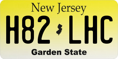 NJ license plate H82LHC
