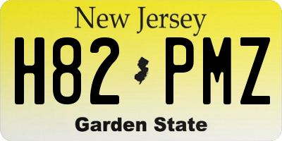 NJ license plate H82PMZ