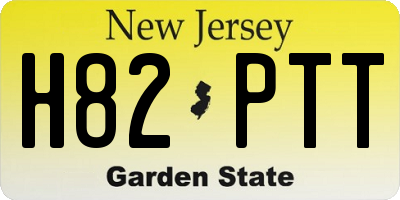 NJ license plate H82PTT