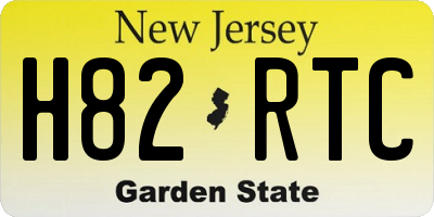 NJ license plate H82RTC