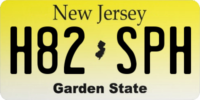 NJ license plate H82SPH