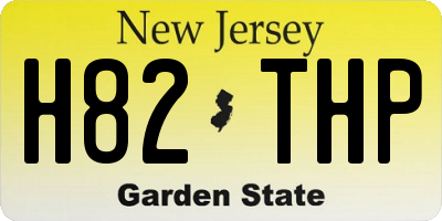 NJ license plate H82THP