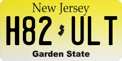 NJ license plate H82ULT