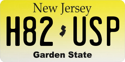 NJ license plate H82USP