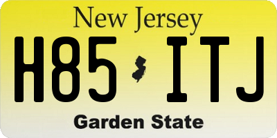 NJ license plate H85ITJ